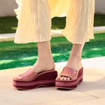Swimming Cool Wedge Mule