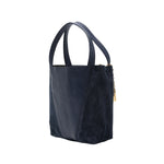 Small Spin Tote Bag Suede Leather Mix