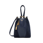 Small Spin Tote Bag Suede Leather Mix