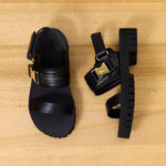 Shyan Buckled Leather Sandals