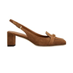 Slingback Stitched 50 Pumps in Suede