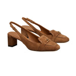 Slingback Stitched 50 Pumps in Suede