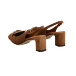 Slingback Stitched 50 Pumps in Suede