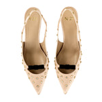 Crystal Embellished Slingback Pumps