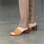 Timeless T Block Heel Slides