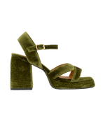 Vero 311 Velvet Platform Sandals