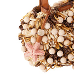 Wood Pom Pom Mini Bag