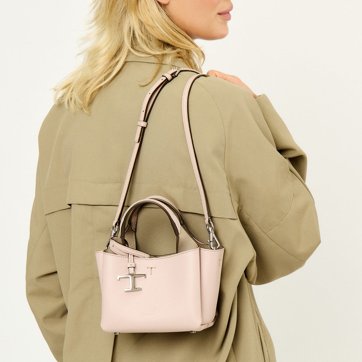Logo Charm Micro Tote Bag
