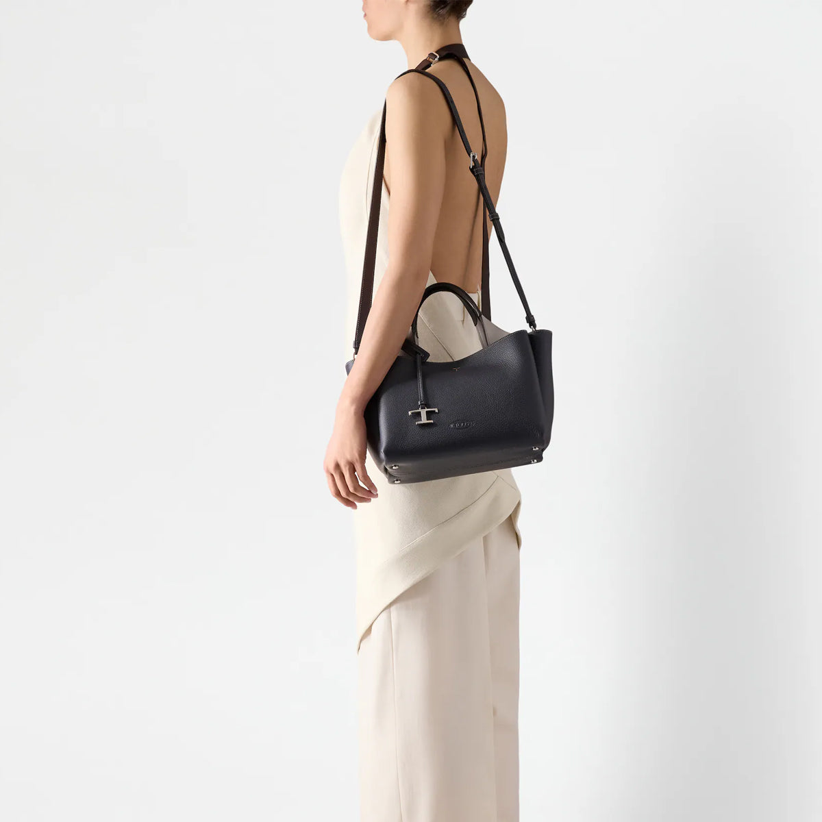Logo Charm Mini Tote Bag