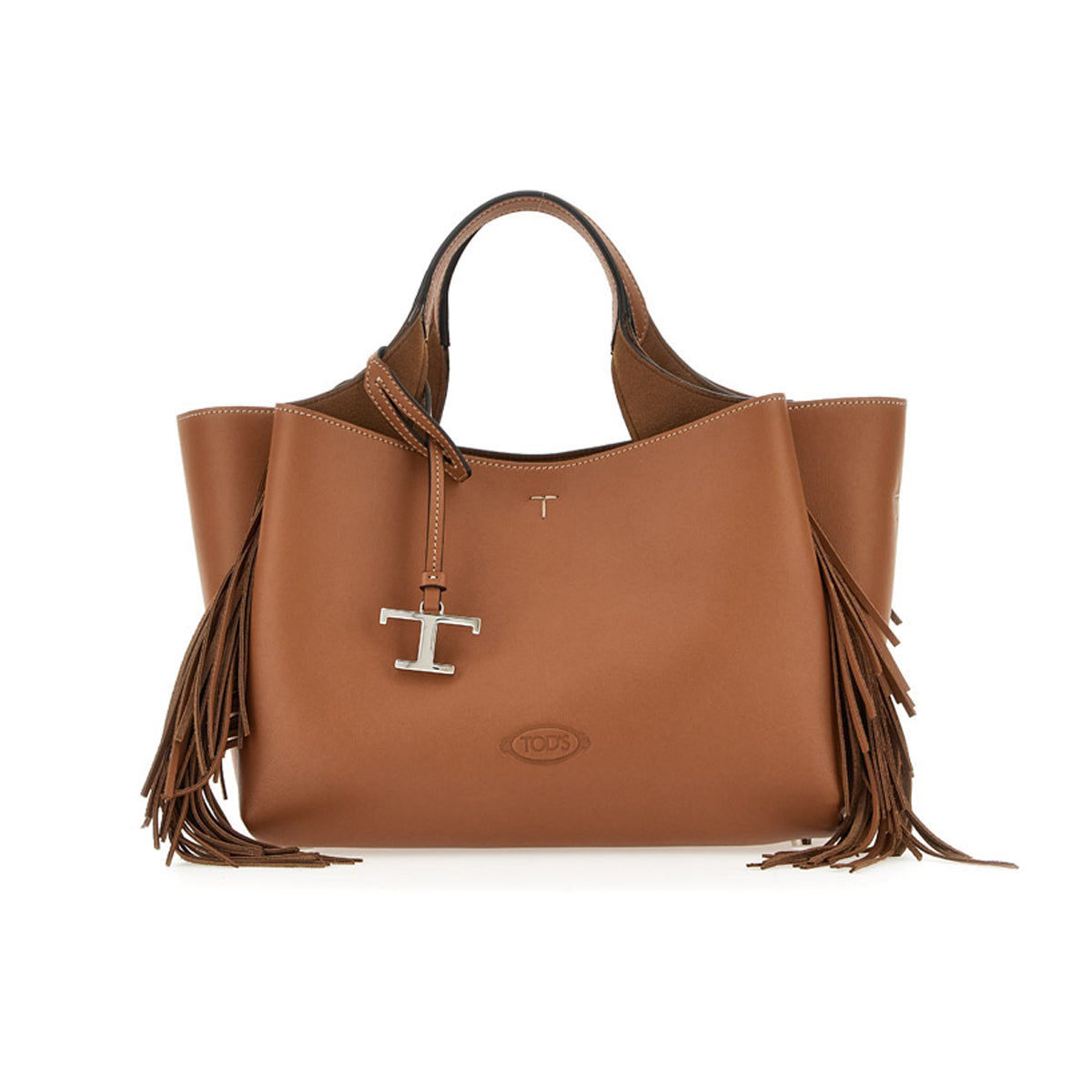 Fringed Logo Charm Mini Tote Bag