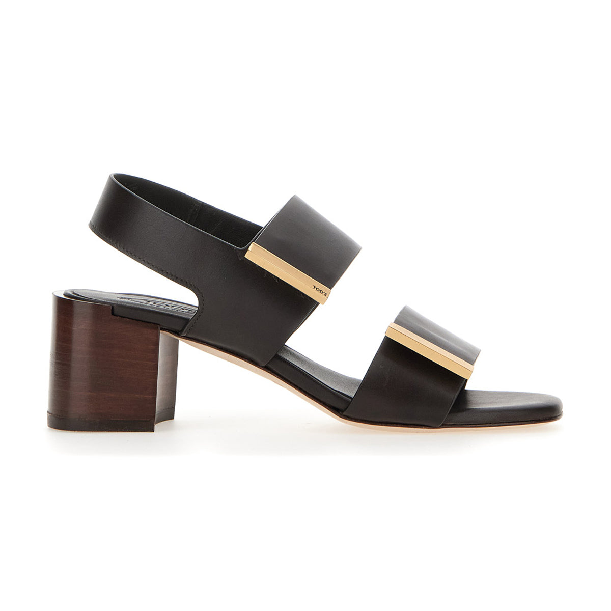 Barrette Double Strap Mid Heel Sandals