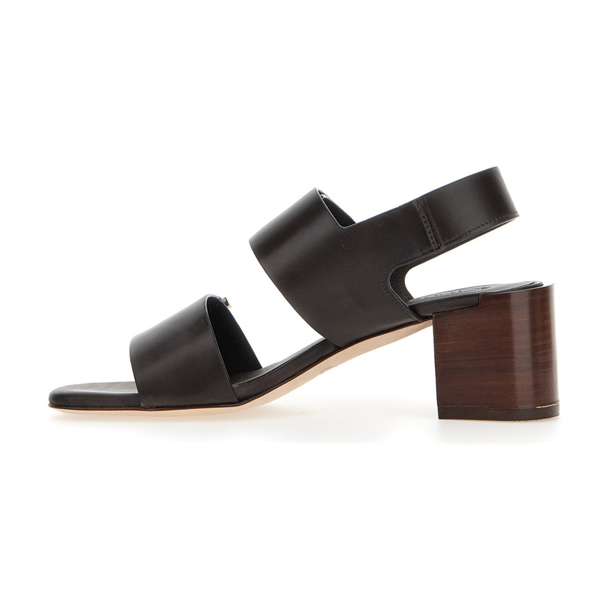 Barrette Double Strap Mid Heel Sandals
