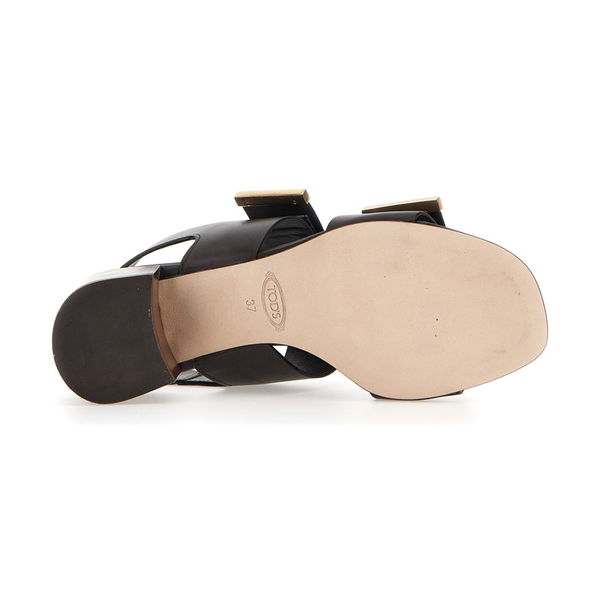 Barrette Double Strap Mid Heel Sandals