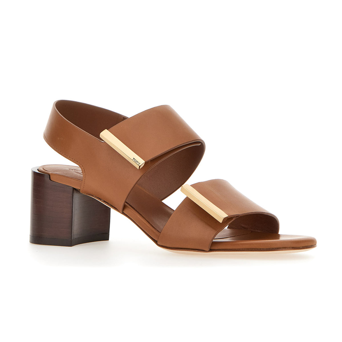 Barrette Double Strap Mid Heel Sandals