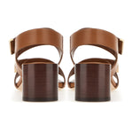 Barrette Double Strap Mid Heel Sandals