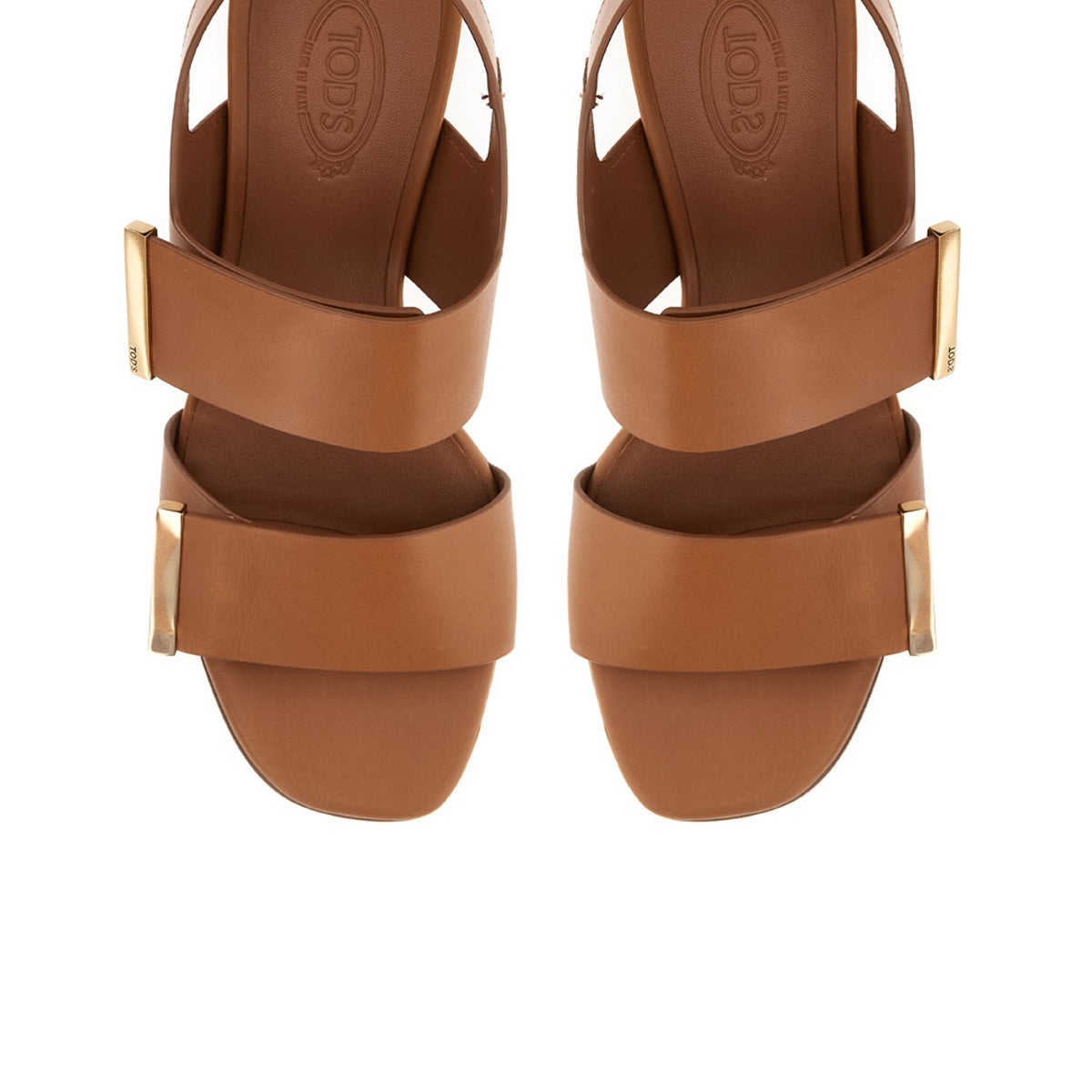 Barrette Double Strap Mid Heel Sandals