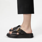 Chunky Maxi Buckle Slides