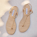 Almost Bare Raffia Sandal
