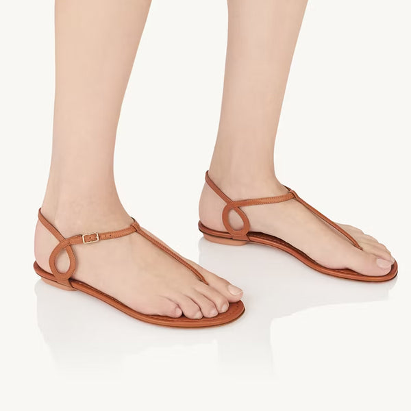 Almost Bare Leather Sandals
