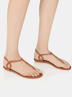 Almost Bare Leather Sandals