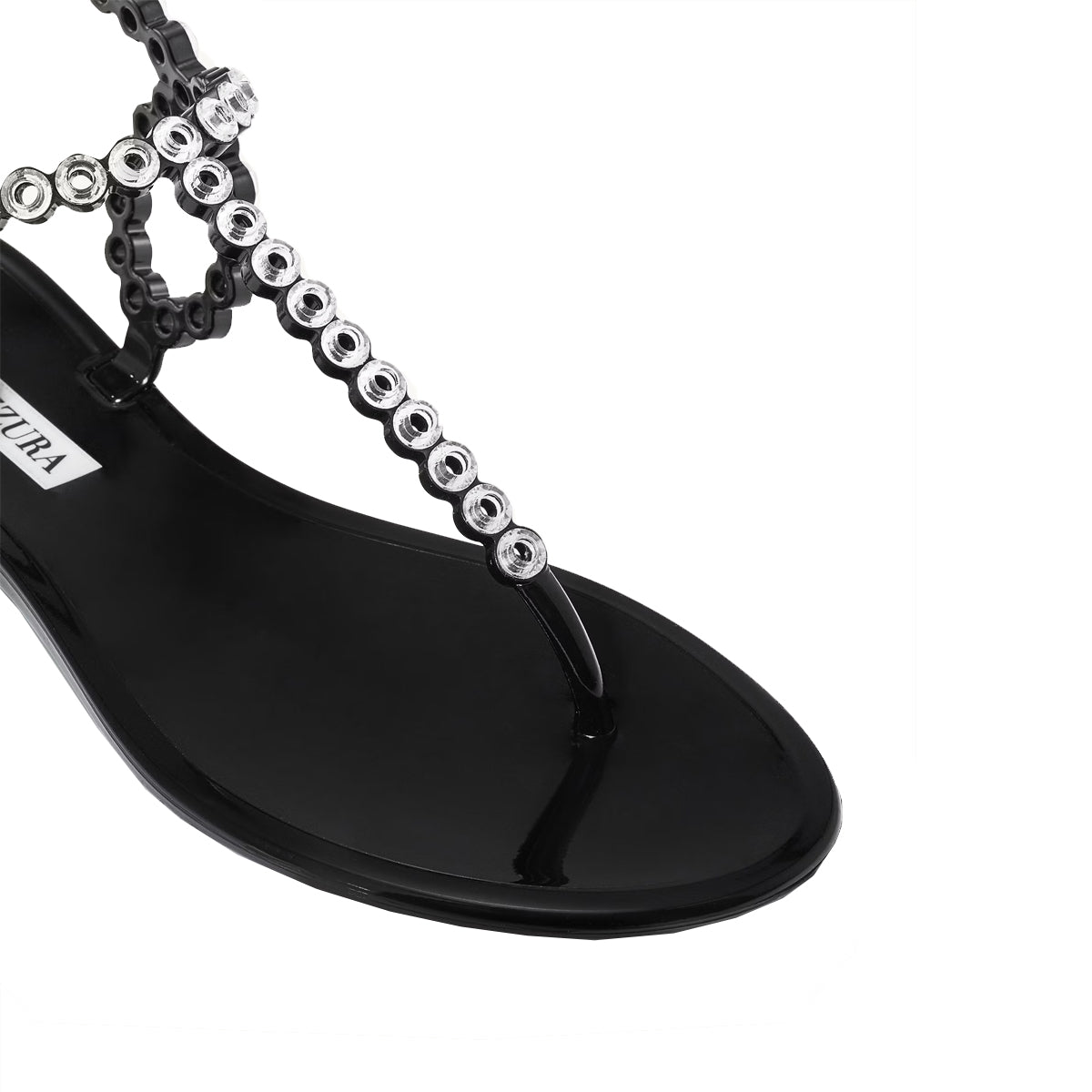 Almost Bare Crystal Jelly Sandal