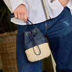 Adria Wicker Bucket Bag