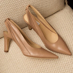 Amari Ruched Leather Pumps