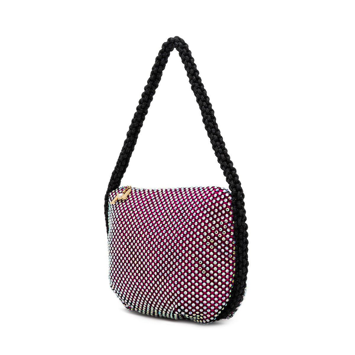 Amelia Crystal Mesh Hobo Bag