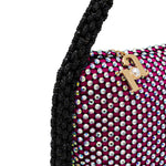 Amelia Crystal Mesh Hobo Bag