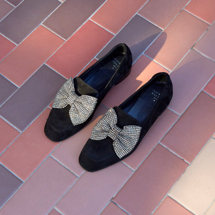 Angela Strass Bow Loafers