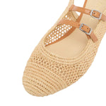 Balma Raffia Slingback Mary Janes