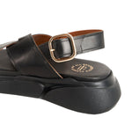 Barisci Flatform Leather Sandals