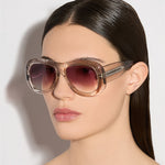 Bella Acetate Textured Sunglasses