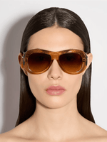 Bella Acetate Textured Sunglasses