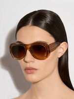 Bella Acetate Textured Sunglasses