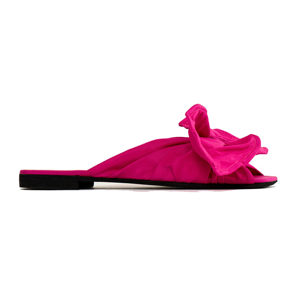 Bow Detail Flat Slides