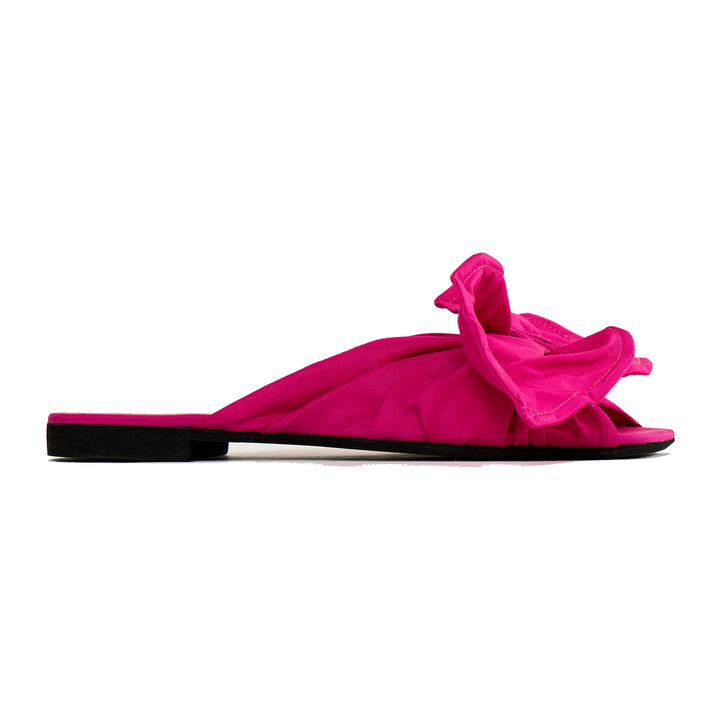 Bow Detail Flat Slides