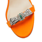 Bow Detail Satin Slingback Heel