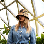 Logo Woven Raffia Bucket Hat
