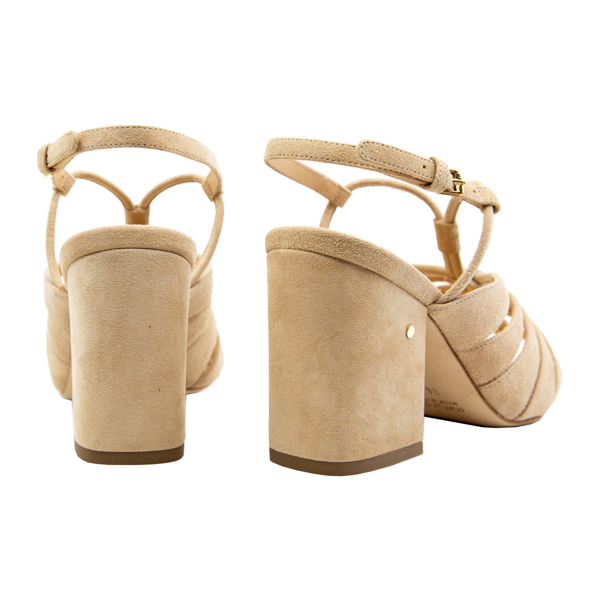 Burma Suede Block High Heels