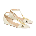 Cleia Embellished Wedge Sandals