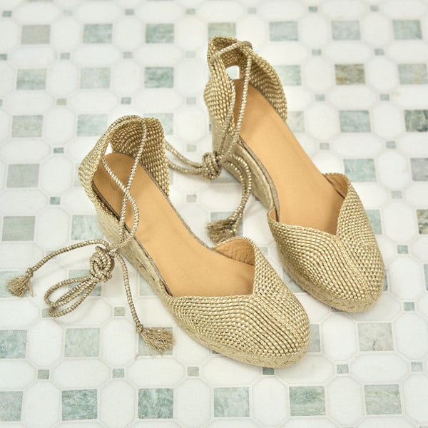 Cora 6 Braided Espadrille Wedges