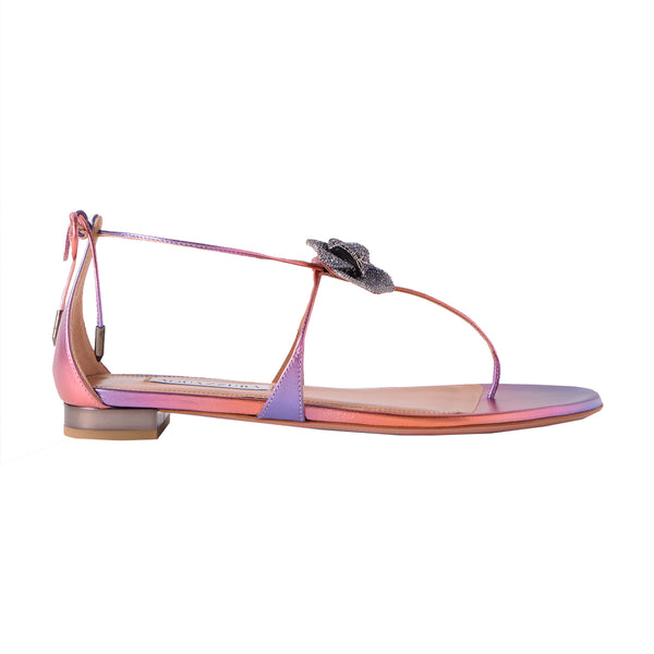 Crystal Orchid Sandal Flat