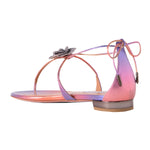 Crystal Orchid Sandal Flat