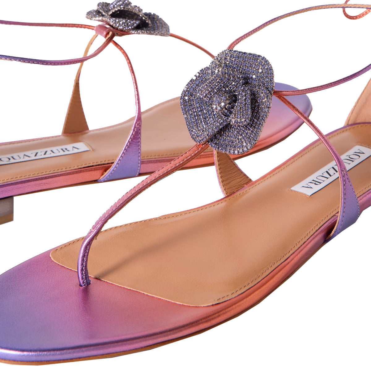 Crystal Orchid Sandal Flat