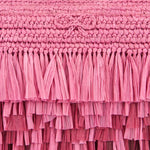 Degrade Shag Raffia Clutch
