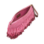 Degrade Shag Raffia Clutch