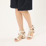 Dippo 50 Multi Stud Caged Sandals