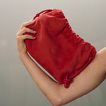 Eva Suede Clutch Bag