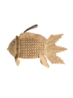 Fish Clutch in Natural Raffia